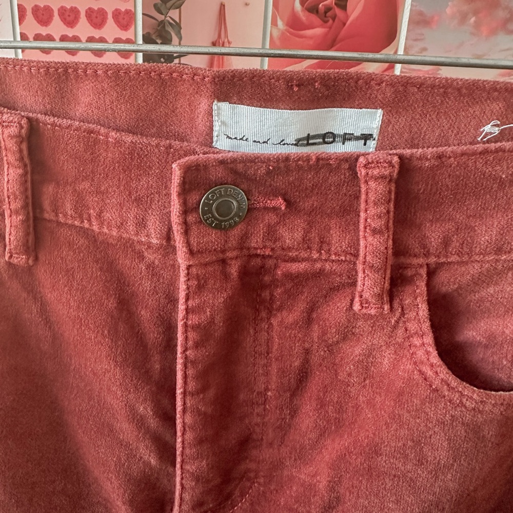 Red Loft Pants - Picture 3 of 4